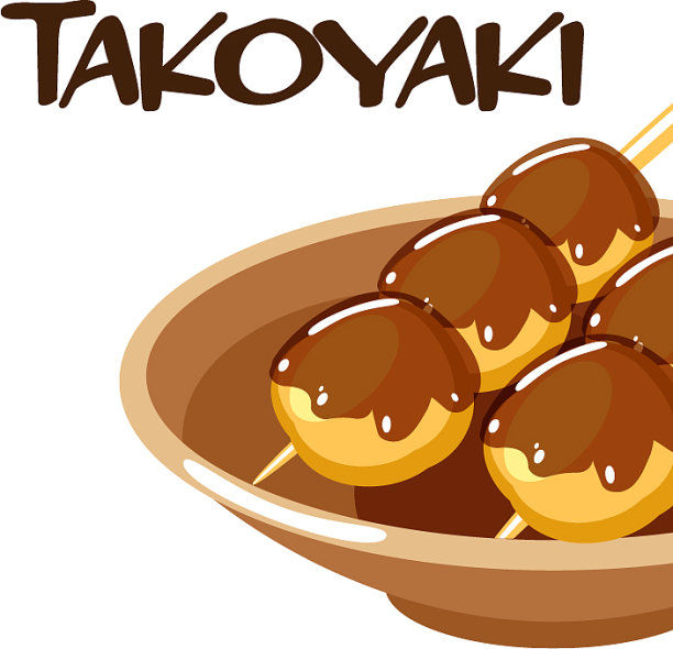 食物章鱼烧的背景图片图片下载