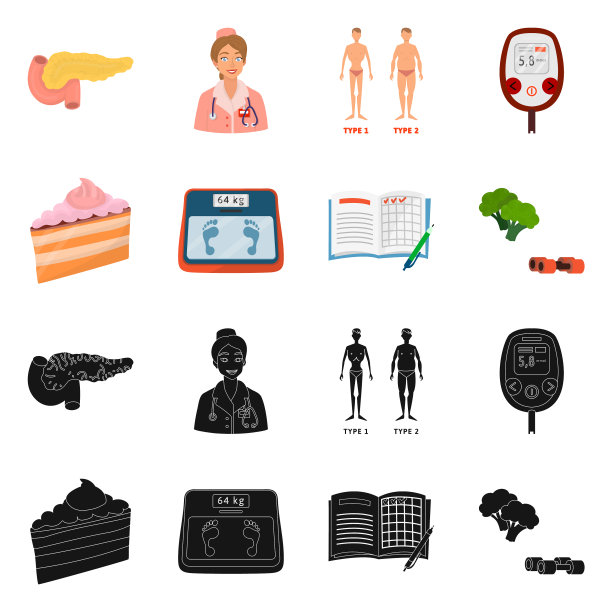 孤立对象的饮食和治疗符号图片下载