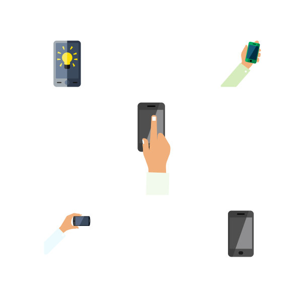 平板图标智能手机一套电话触摸屏图片下载