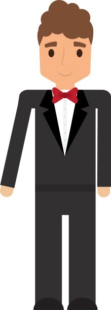 优雅男子男性孤立图标图片下载