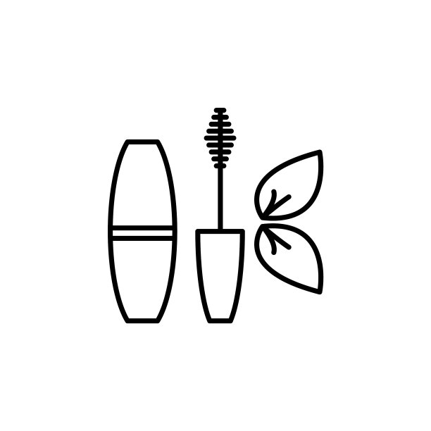 睫毛刷图标为黑色图片下载