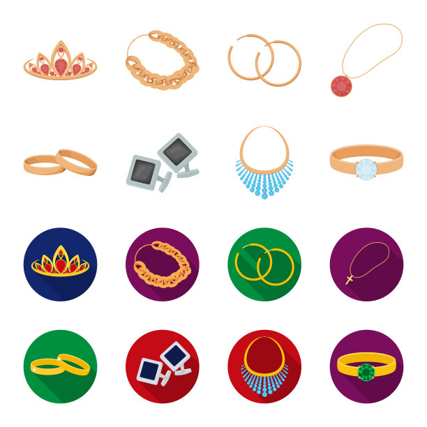 结婚戒指，袖扣，钻石项链女人图片下载