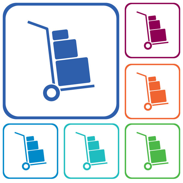 行李车平面图标图片下载