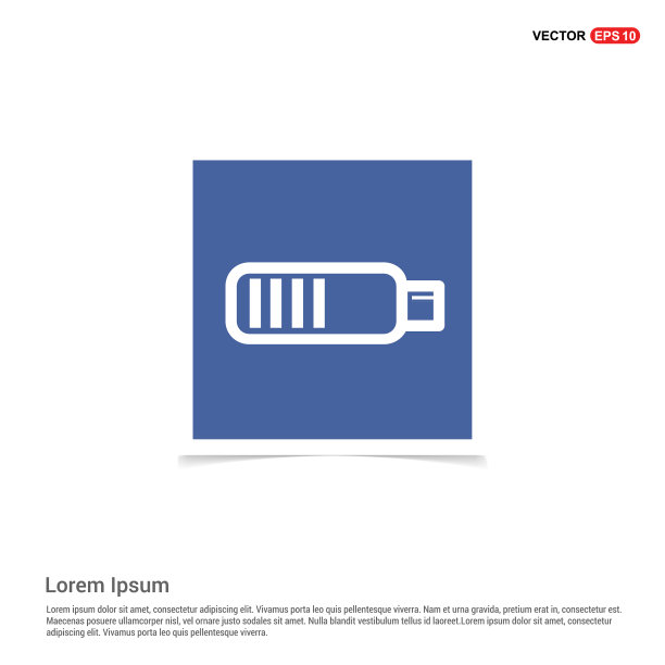 充电电池图标电池图标-蓝色照片图片下载