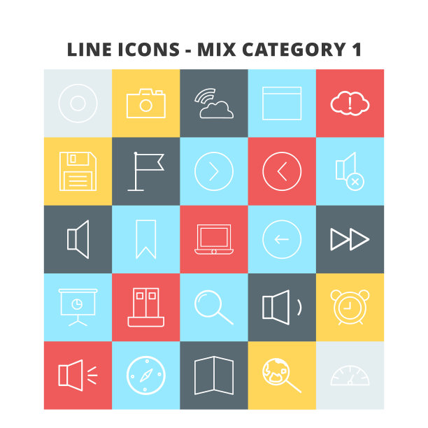 线组合图标图片下载