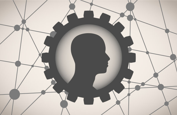 一个男人头部的剪影图片下载