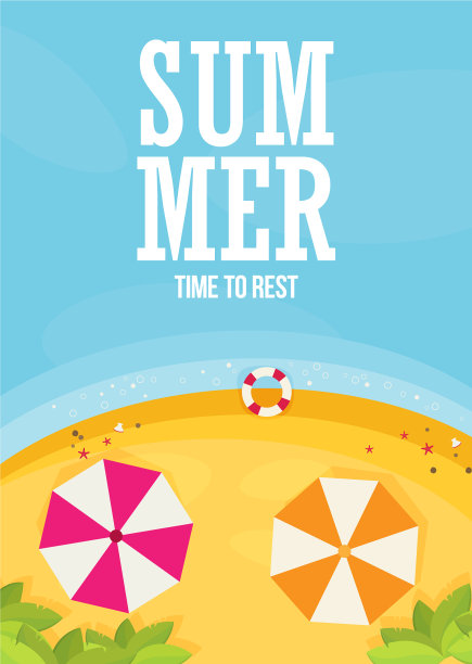 海滩平台设计背景图片下载