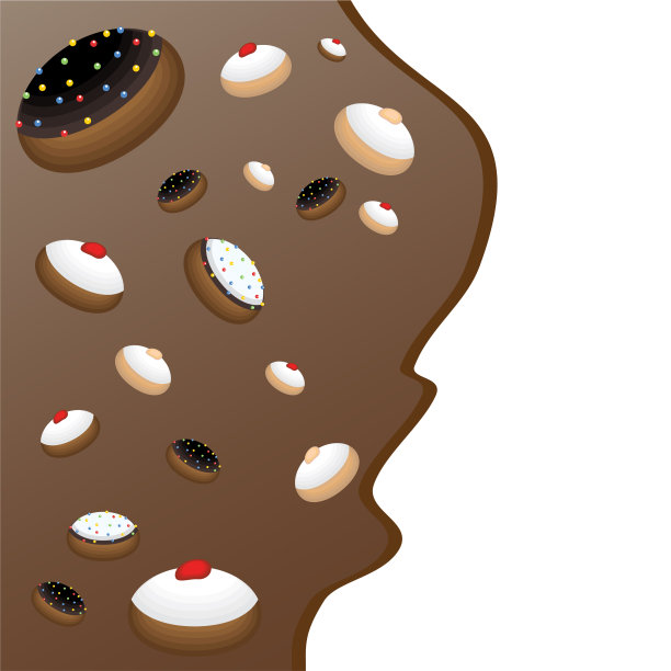 可爱的平面卡通页面模板与跌落许多图片下载