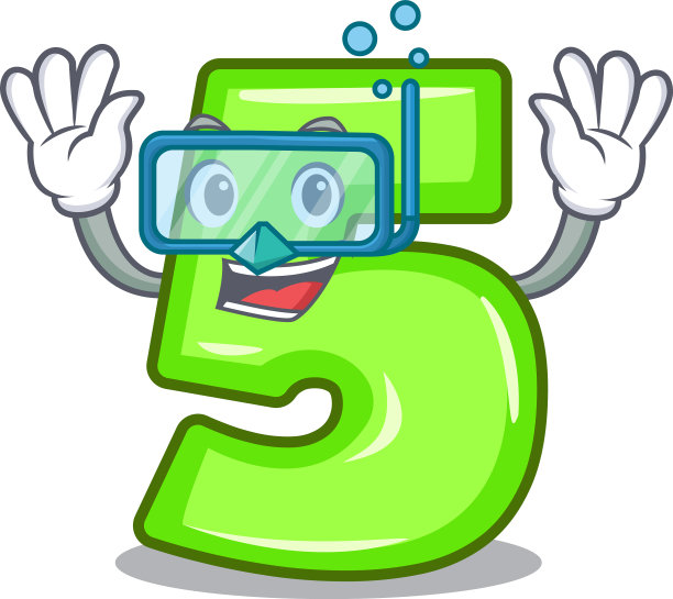 墙上的潜水卡通屋五号图片下载