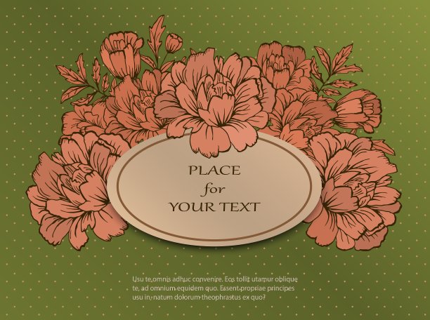 手绘海报与地方为你的文本图片下载