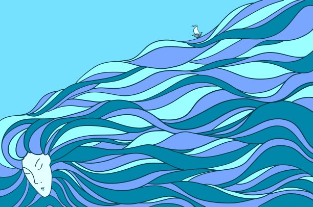 有一头漂亮长发的漂亮女人图片下载