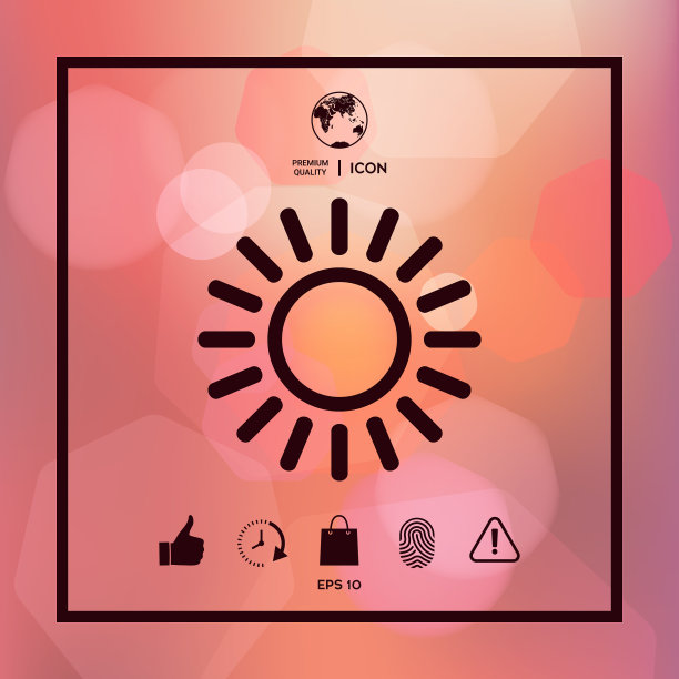 太阳线图标图片下载