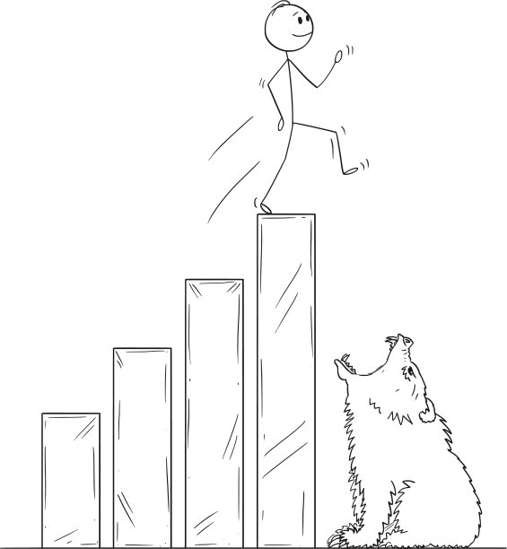 商人行走的卡通图片下载