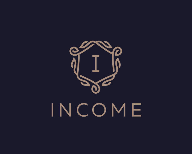 优质线性屏蔽字母I标志类型图片下载