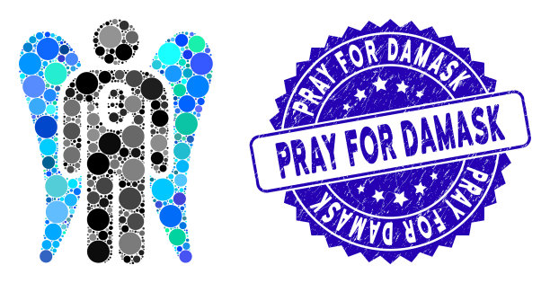 拼贴欧元天使投资者图标与纹理图片下载