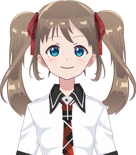 动漫中的女学生形象图片下载