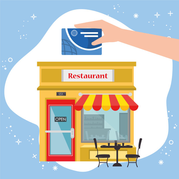 店面前面有信用卡图片下载