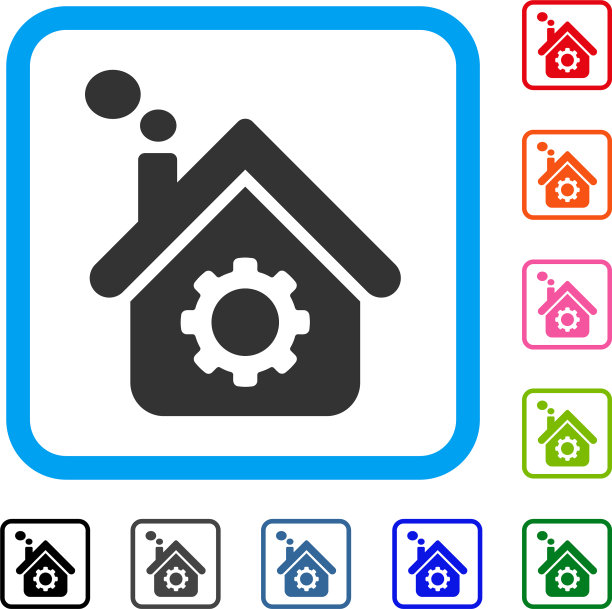 吸烟工厂边框图标图片下载