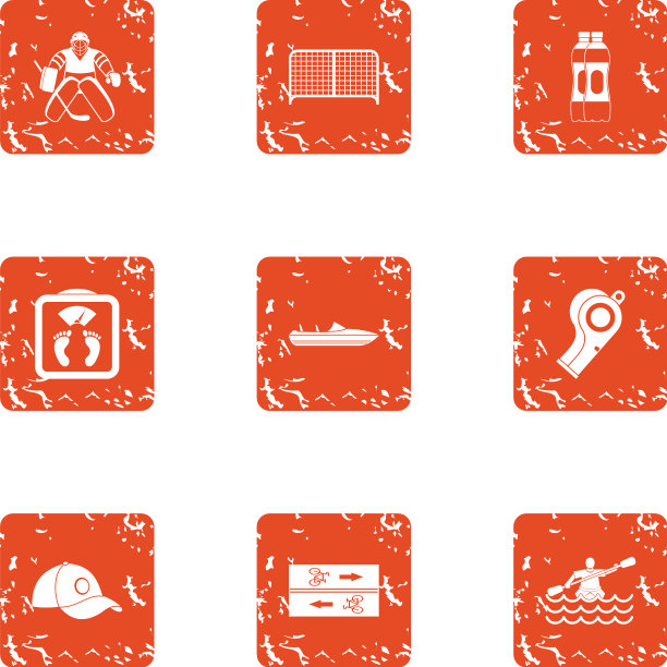 竞争图标设置垃圾摇滚风格图片下载