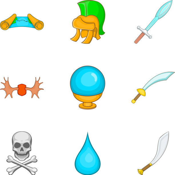 武器图标设置卡通风格图片下载