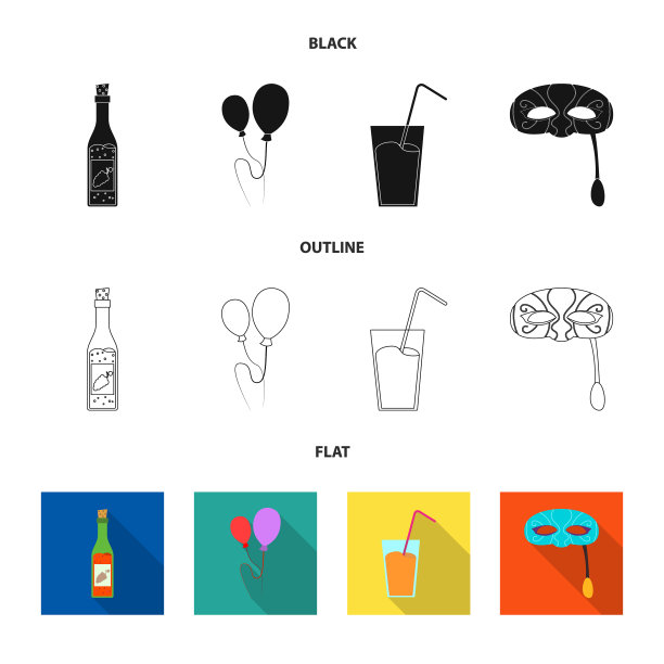 孤立对象的聚会和生日象征图片下载