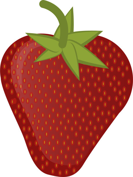 孤立的草莓图片下载