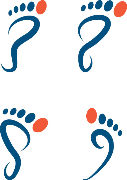 脚掌图标模板图片下载