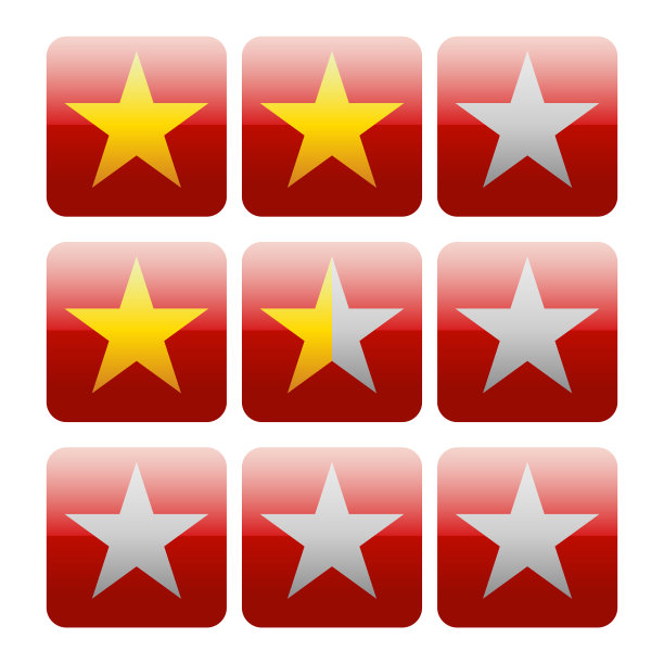 3颗星评价图像图片下载