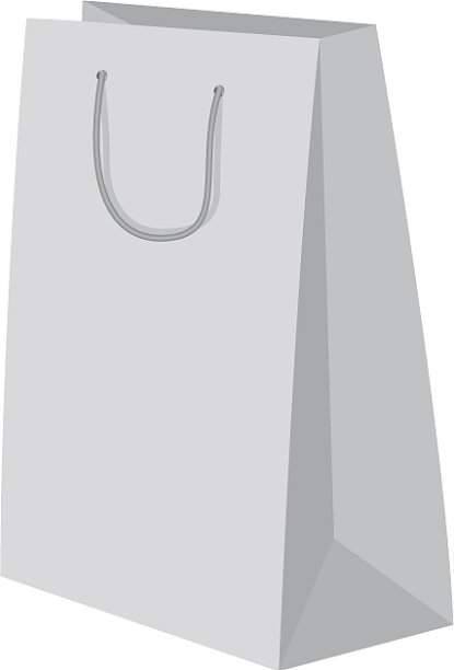 高纸袋模型逼真的风格图片下载