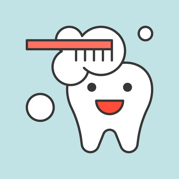 可爱的卡通刷牙牙齿相关图标图片下载