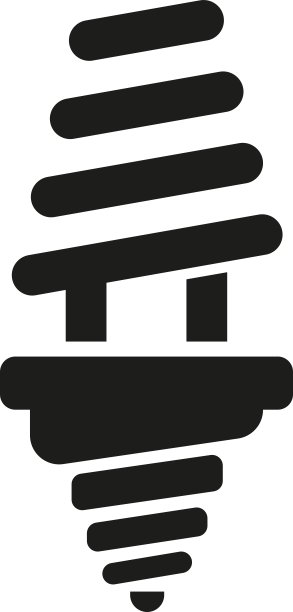 荧光灯泡图标图片下载