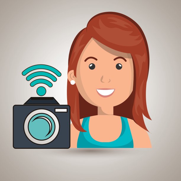 女性相机摄影wifi图片下载