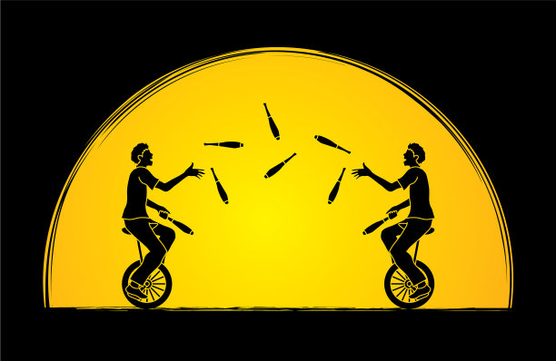 男人在一起骑自行车的时候玩杂耍图片下载