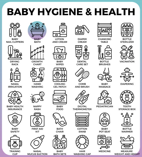 婴儿卫生与健康图片下载