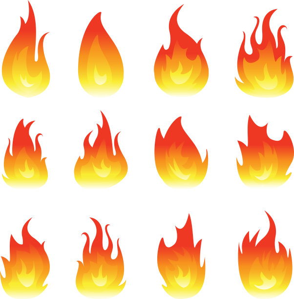 图形火焰隔离在图片下载