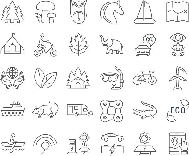 设置直线图标生态旅游图片下载