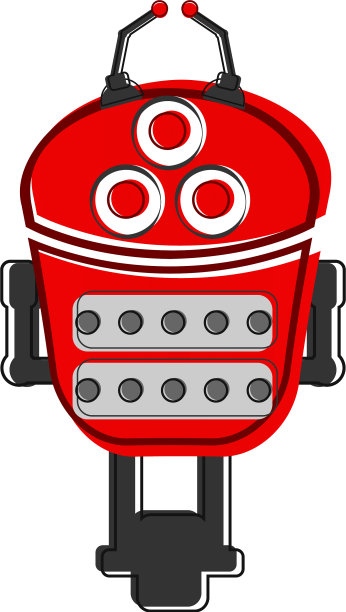 一个可爱机器人的草图图片下载