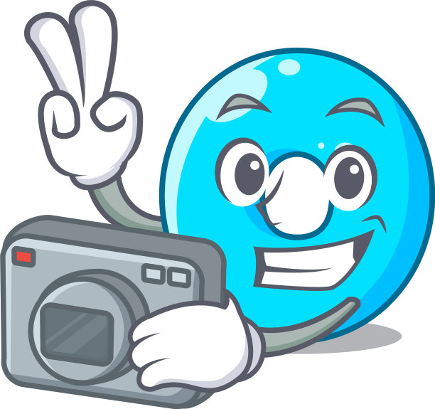 摄影师卡通数字零色蓝色图片下载