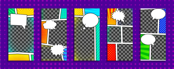 丰富多彩的故事模板图片下载