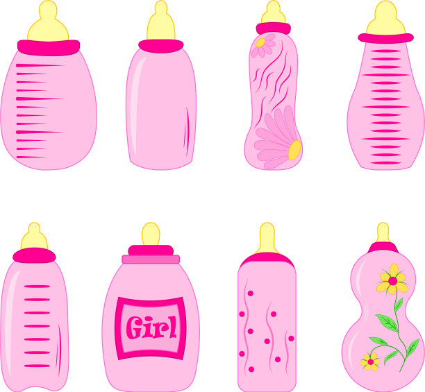 给女孩的一套奶瓶图片下载