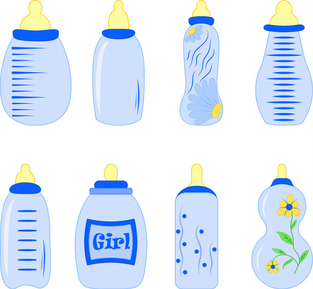一套男孩用的奶瓶图片下载