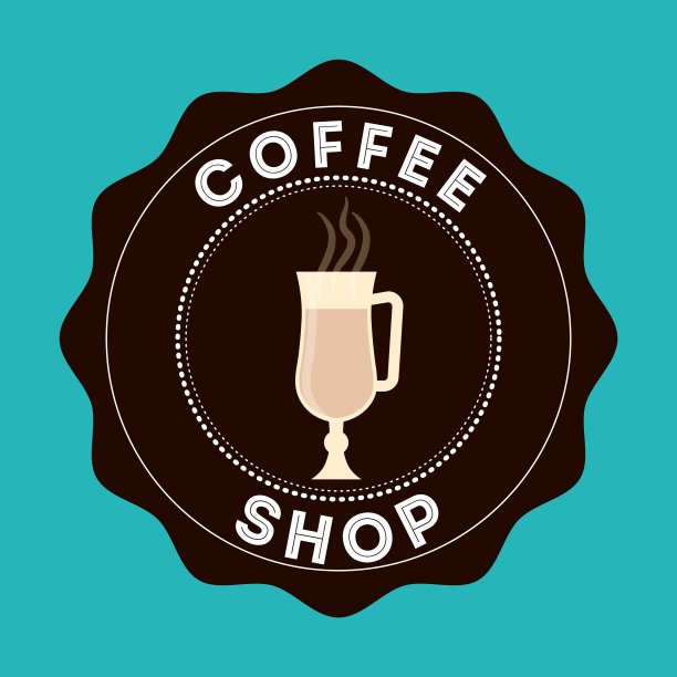 咖啡馆的玻璃设计图片下载