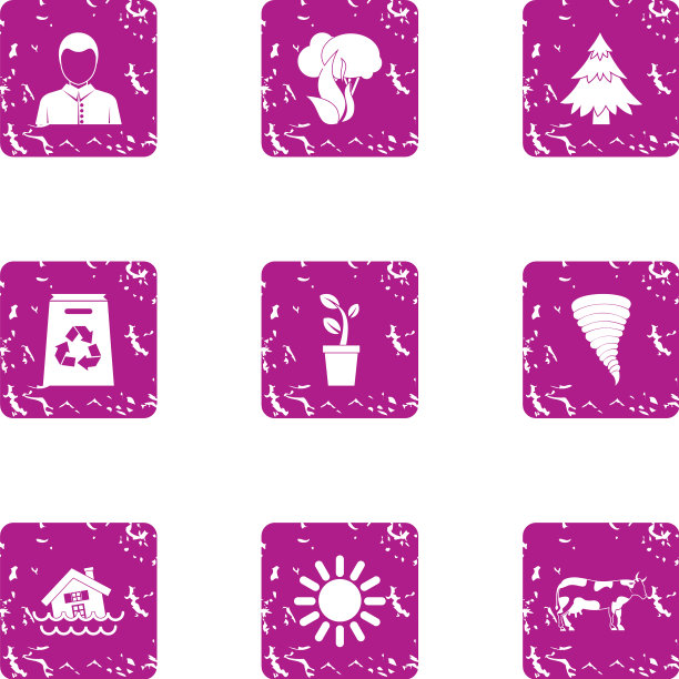 拯救国家图标设置垃圾摇滚风格图片下载