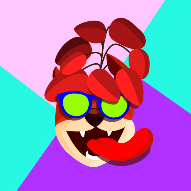 极简超现实主义抽象狗的艺术图片下载