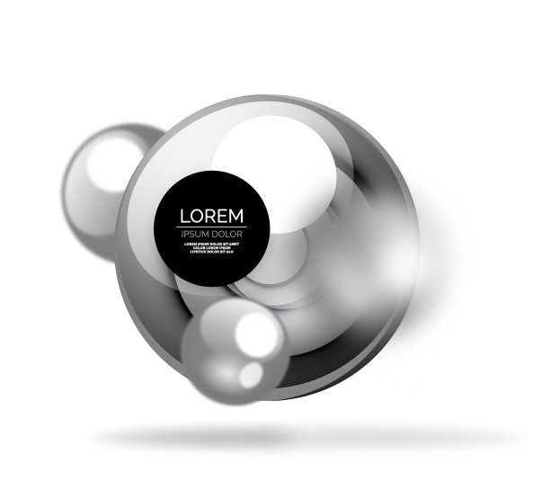 玻璃气泡横幅模板图片下载