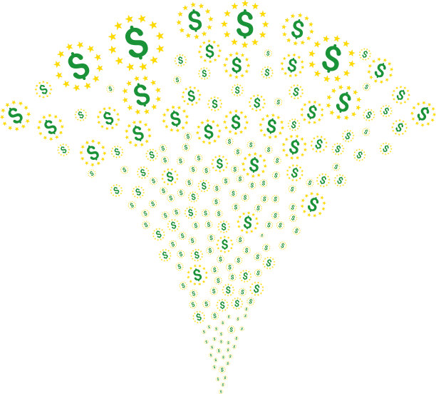 美元星喷泉流图片下载