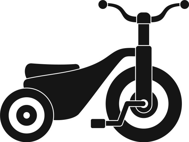 男孩三轮车图标样式简单图片下载