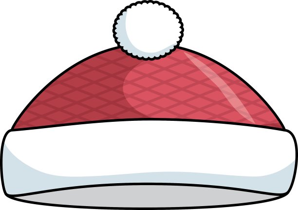 圣诞快乐帽子卡图片下载