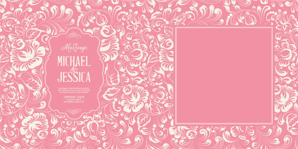 婚礼请柬模板图片下载