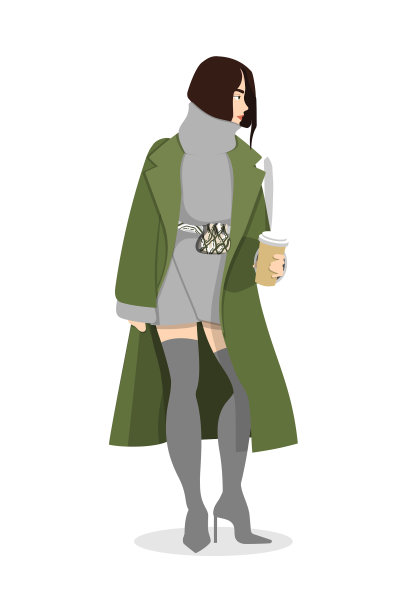 女人穿着时髦时髦的衣服-女性图片下载